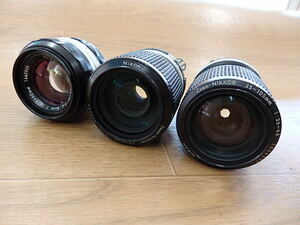 ☆　ニコン　NIKKOR-SC　５０㎜/Zoom-NIKKOR　４３－８６㎜/３５－１０５㎜　３点　現状品　☆