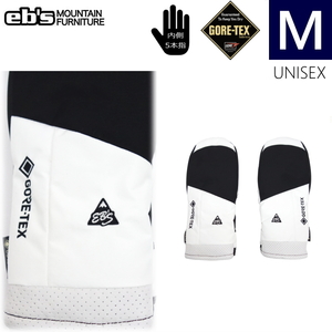 ◎24-25 ebs GAME CHANGER MITTEN カラー:BK WHITE Mサイズ エビス スキー スノーボード