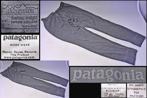 パタゴニア ★ PATAGONIA ★ キャプリーンベースレイヤー サーマルウェイト ボトム ★ S ★ グレー ★ POLARTEC ★ ポーラテック 中古品 ★