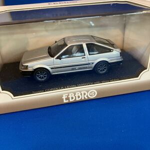 エブロ　45168 1/43 トヨタ　カローラ　LEVIN 1600 GTV （AE86）　シルバー