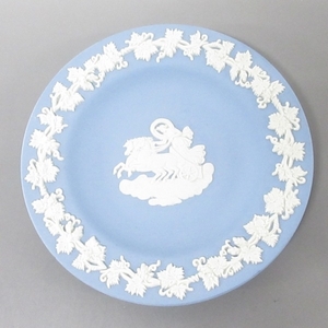 ウェッジウッド WEDG WOOD ジャスパー 陶器 ブルー×アイボリー 小物入れ 小物