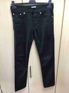 正規 18AW Dior Homme ディオールオム KRIS VAN ASSCHE クリスヴァンアッシュ ストレッチ スリム デニムパンツ 黒 27 863D S11A 4209