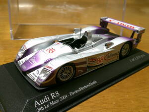 ミニチャンプス　1/43　 「　アウディ　R8　」　#88　　24h/ル・マン　2004ｙ　・送料 500円（レターパック発送）