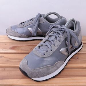 z6302【WL515LS3】ニューバランス US8 25.0cm/灰 グレー 銀 シルバー newbalance レディース スニーカー 中古