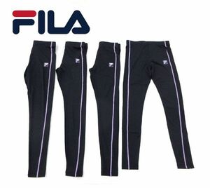 送料300円(税込)■yr209■レディース FILA インナーロングタイツ(411-410) LL 4点【シンオク】