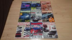 ランサーエボリューションマガジン LANCER EVO MAGAZINE 2000～2010年 9冊セット ランエボⅠ～Ⅸ エボⅧ国内・北米 チューンの参考に