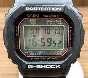 CASIO カシオ G‐SHOCK ジーショック DW-5000SL デジタル クォーツ ブラック ラバーバンド 腕時計