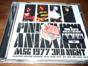 Pink Floyd《 MSG 77 3rd Night 》★ライブ２枚組