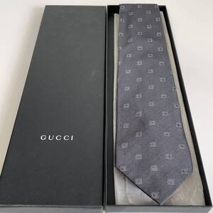 グッチ（GUCCI） グレースクエアGG柄ネクタイ