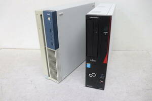 Y12/580 NEC/FUJITSU PC-MK32MBZDP/FMVD03013P デスクトップPC 2点セット Core i5 6500 3.2GHz/4570 3.2GHz 8GB BIOS画面確認済み 現状品