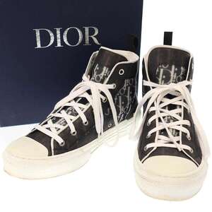 Dior ディオール B23 HT OBLIQUE オブリークハイカットスニーカー 3SH118Y ブラック 43 IT5AM9FGNSO8