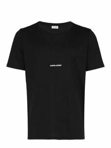 サンローラン Saint Laurentロゴ Tシャツ 黒 クルーネック XXL 新品