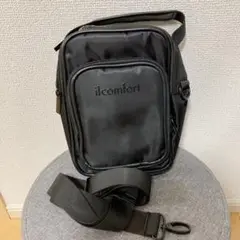 １点限り⭐️il comfort ミニショルダーバッグ 縦型ナイロン製 ブラック