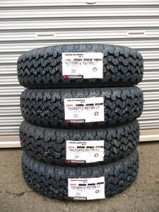 送料込16,800円～☆ヨコハマジオランダーKT☆145/80R12 80/78N LT☆145R12 6PR☆4本☆2024年製