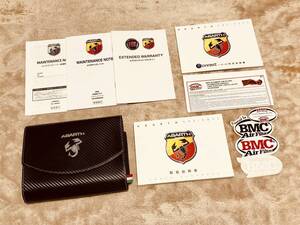 ◆◆◆『美品』ABARTH アバルト 595 / 595C （ツーリスモ、コンペティツィオーネ）◆取扱説明書セット 2020年モデル◆◆◆　