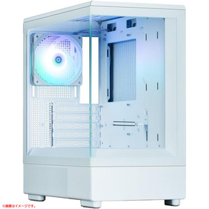 D2304YO ◆1120_1凹【アウトレット品】PCケース ミニタワー Micro-ATX ZALMAN ZM-P10WH ピラーレス構造採用未使用 パソコン