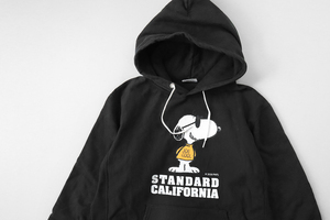 STANDARD CALIFORNIA ◆20AW フーデッド スウェットシャツ 黒 S スヌーピー パーカー トレーナー スタンダードカリフォルニア ◆WX6