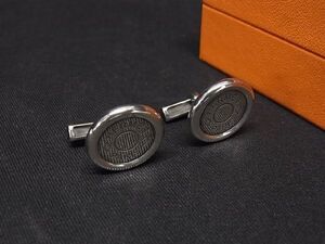 ■美品■ HERMES エルメス セリエ SV925 スターリング カフス カフリンクス ビジネス 紳士 メンズ シルバー系 AN8488