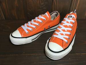 ★CONVERSE コンバース 日本製 ALL STAR オールスター キャンバス オレンジ 23.5cm 美品 Used 検 Made in Japan チャック テイラー