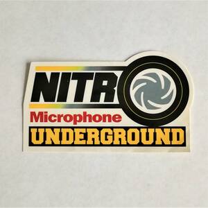 新品未使用 Nitro Microphone Underground オフィシャルステッカー 非売品　レア 送料無料