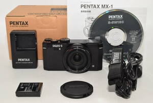 PENTAX デジタルカメラ PENTAX MX-1 クラシックブラック PENTAX MX-1 BK レアな極上品　＃8016