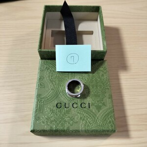 グッチ（GUCCI）⑦シルバー925Gロゴリング、指輪、8号新品　未使用　箱付き