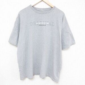 XL/古着 リーバイス Levis 半袖 ブランド Tシャツ メンズ 大きいサイズ クルーネック グレー 霜降り 23jul27 中古