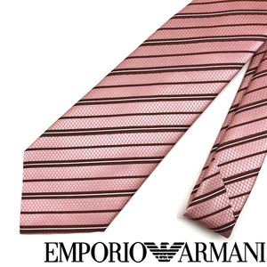 EMPORIO ARMANI ネクタイ ブランド エンポリオアルマーニ ピンク×レッド×ホワイト 【剣先幅：8.5cm】 340282-638-00070