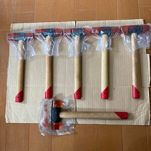 ※019 金物店在庫品 未使用品 ベッセル プラスチックハンマー NO60×6点まとめて