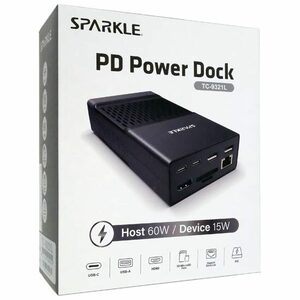 SPARKLE 8-in-1 AC内蔵ドッキングステーション Power Dock TC-9321L [管理:1000028508]