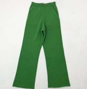 6(ROKU) KNIT PANTS size36 グリーン 8614-199-0438 ロク ニットパンツ