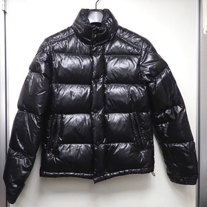 Ft1241731 モンクレール ダウンジャケット ショート丈 EVER GIUBBOTTO ブラック 0サイズ(XSサイズ相当) メンズ MONCLER 中古 難あり