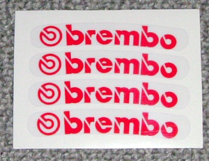 ★Brembo ホイール リム ステッカー（レッド）★