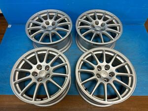 三菱 純正 CZ4A ランサーエボリューション 10 ENKEI製 18インチ 18x8.5JJ +38 114.3/5H 中古4本 希少　アルミ ホイール