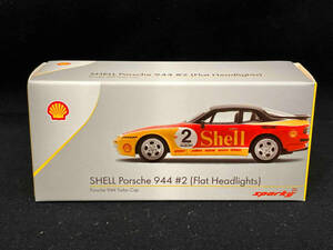 【sparkmodel】 1/64 SHELL Porsche 944 #2 (Flat Headlights) Porsche 944 Turbo Cup