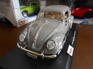 ★★1/18 Maisto マイスト フルクスワーゲン ケーファー ビートル 1955 VW Kafer Beetle グレー★★