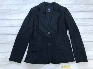 GAP ギャップ レディース コットン ストレッチ テーラードジャケット 6 黒