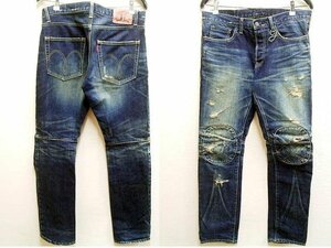 ●即決[3]glamb 11WT Hornet denim バイカー スリム デニム GB11WT/P05 ビンテージ加工 パンツ■1962