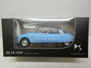 ★超レア★DS AUTOMOBILES★シトロエン CITROEN★DS１９　 １９５９ ミニカー★水色・黒ツートン★１／６４★新品・未使用品★