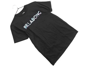 ネコポスOK BILLABONG ビラボン プリント Tシャツ sizeS/黒 ■◆ ☆ elb6 メンズ