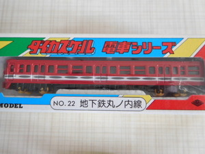 デッドストック新品　未開封　（株）ニシキ　錦　ダイカスケール　ＮＯ．２２地下鉄丸ノ内線