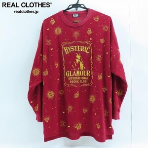 ☆HYSTERIC GLAMOUR/ヒステリックグラマー フロント ロゴ 長袖Tシャツ 01203CS01/F /000