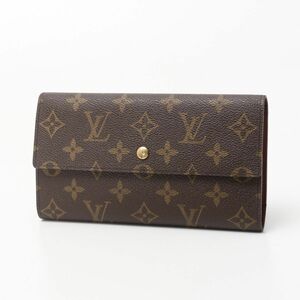 GQ7930△フランス製*ルイヴィトン/LOUIS VUITTON*モノグラム*ポルトトレゾール*三つ折り 長財布*ロングウォレット*TH1916*ブラウン