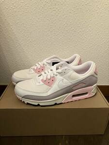 NIKE ナイキ エアマックス90 ウィメンズ24.5cm ホワイト　ピンク　AIRMAX レディース