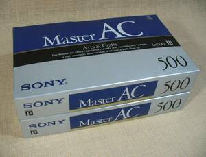 SONY　Master AC 500（ L-500MAC ）　β（Beta）ビデオカセット　2巻セット　未開封品！