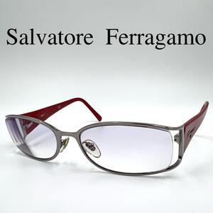 Salvatore Ferragamo フェラガモ メガネ 度入り ケース付き