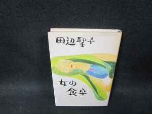 田辺聖子　女の食卓　カバー焼けシミ有/DBG