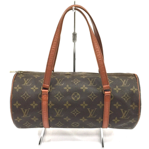 ルイヴィトン M51385 モノグラム パピヨン30 ハンドバッグ ファスナー開閉 レディース 茶系 LOUIS VUITTON QR021-99