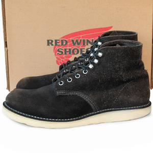 USA製・生産終了★Red Wing SHOES レッドウィング★6inch CLASSIC ROUND US7D US9=27 8174 ラフアウトレザー メンズ ワークブーツ p i-533