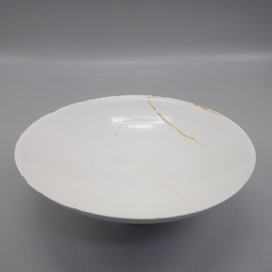 黒田泰蔵　白磁　鉢　ボウル (2) 陶器 器 食器 皿　197-2538477【O商品】